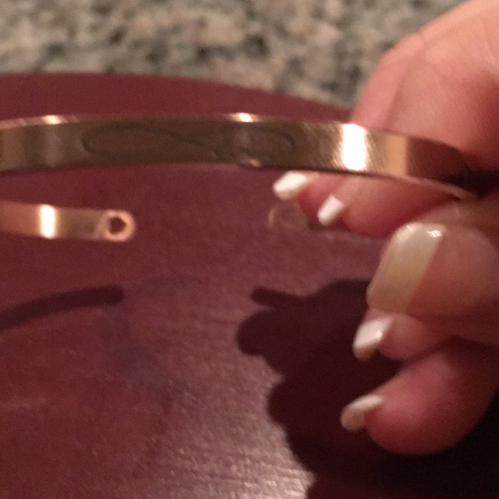 “Love” infinity bangle bracelet